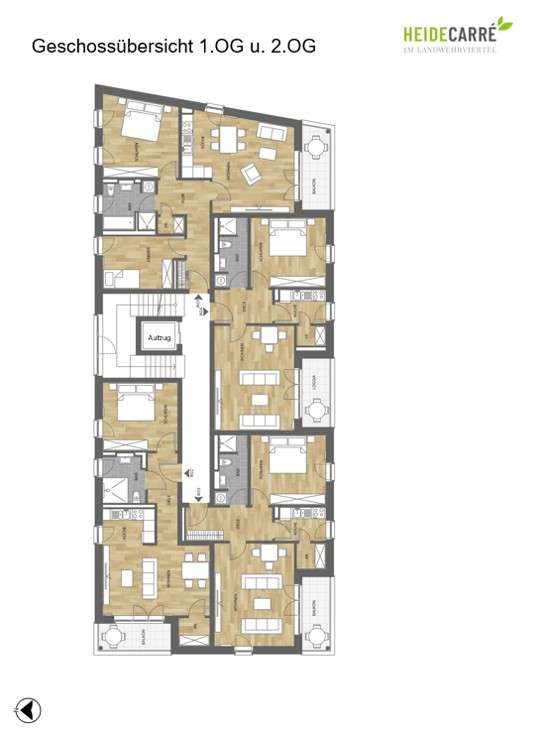 Grundriss 1.OG u. 2. OG