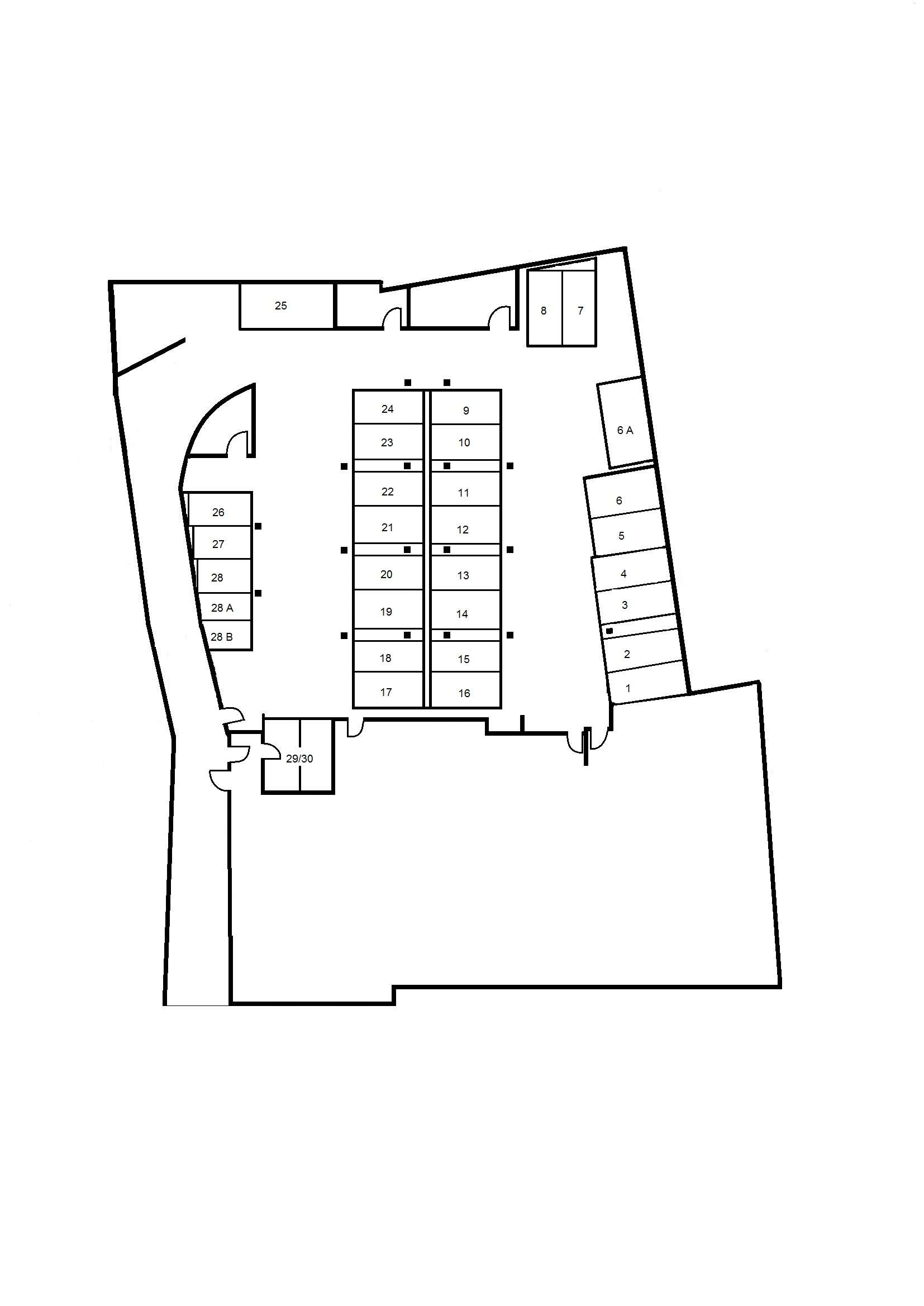 Stellplatzübersicht Tiefgarage